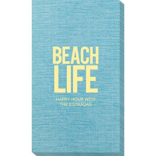 Beach Life Bamboo Luxe Guest Towels